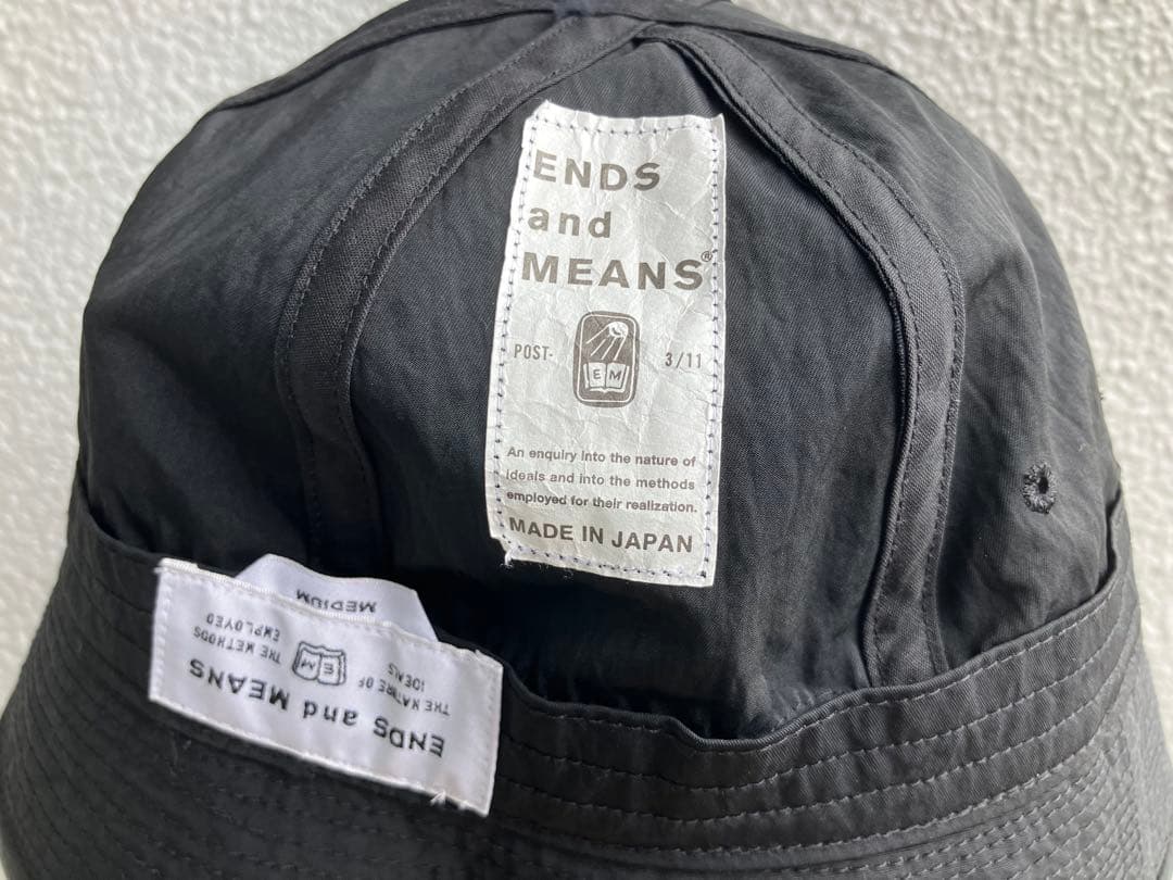 帽子 end and means hat black M