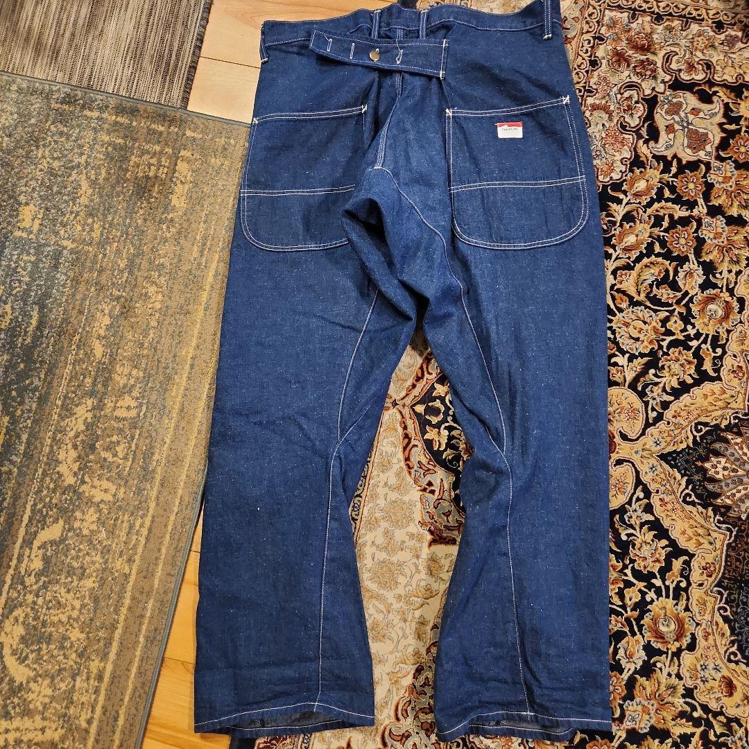美品 CALOLINE バレルペインターパンツ ネップデニム デニム ジーンズ