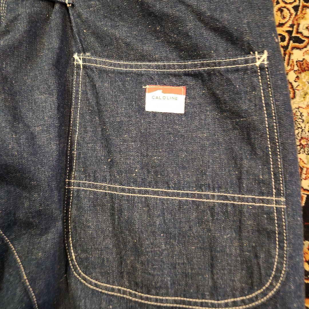 美品 CALOLINE バレルペインターパンツ ネップデニム デニム ジーンズ