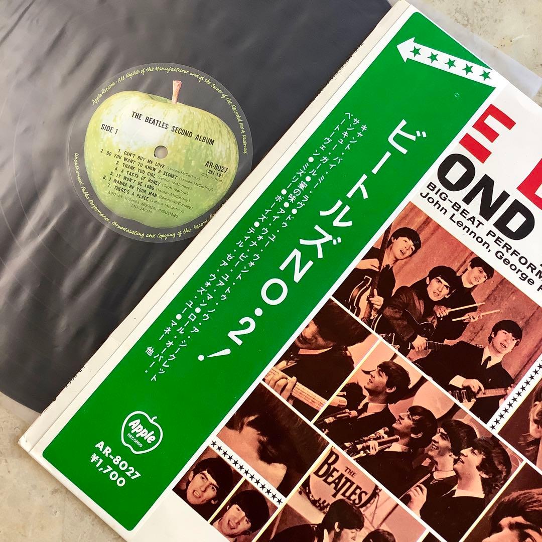 レア!アップル矢印帯 レコード新品同様! ビートルズ NO,2 補充票付 ペラ