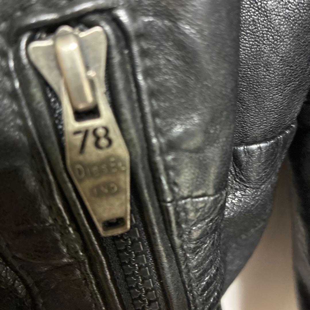 L*o様 激レア！最安値 DIESEL シングルレザージャケット 古着 size