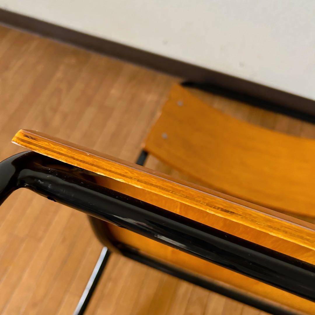 クラッシュゲート ブルーノ スタッキングチェア ブラック