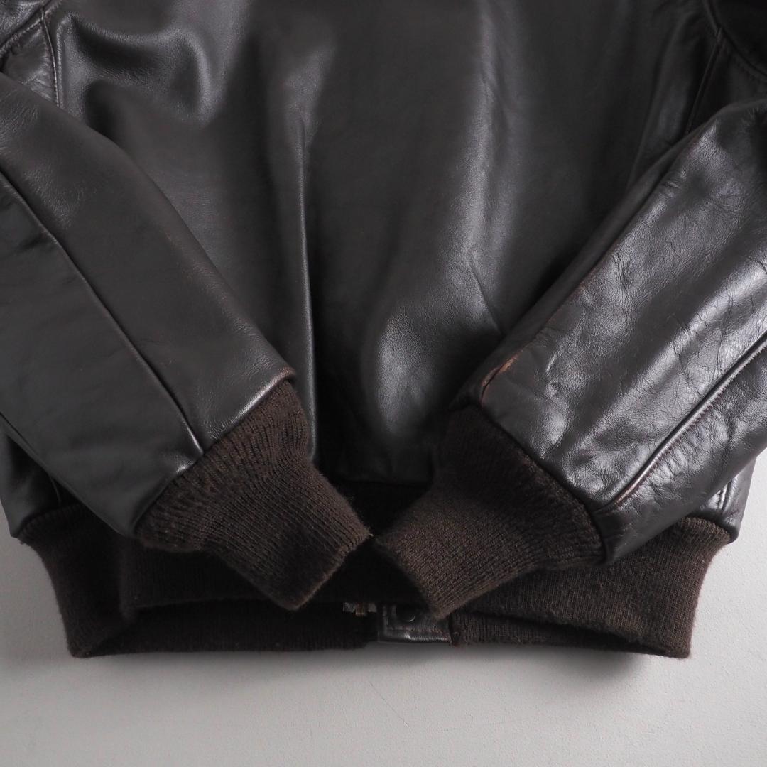 Schott　size40　a-2　フライトジャケット　ブラウン　美品