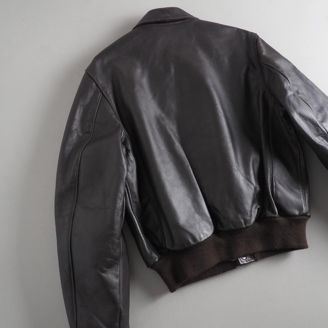 Schott　size40　a-2　フライトジャケット　ブラウン　美品