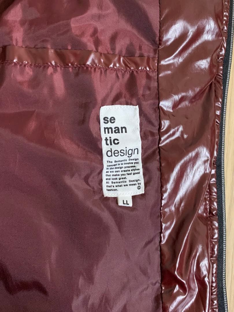 semantic design ファー ダウンベスト fur Y2K 00s