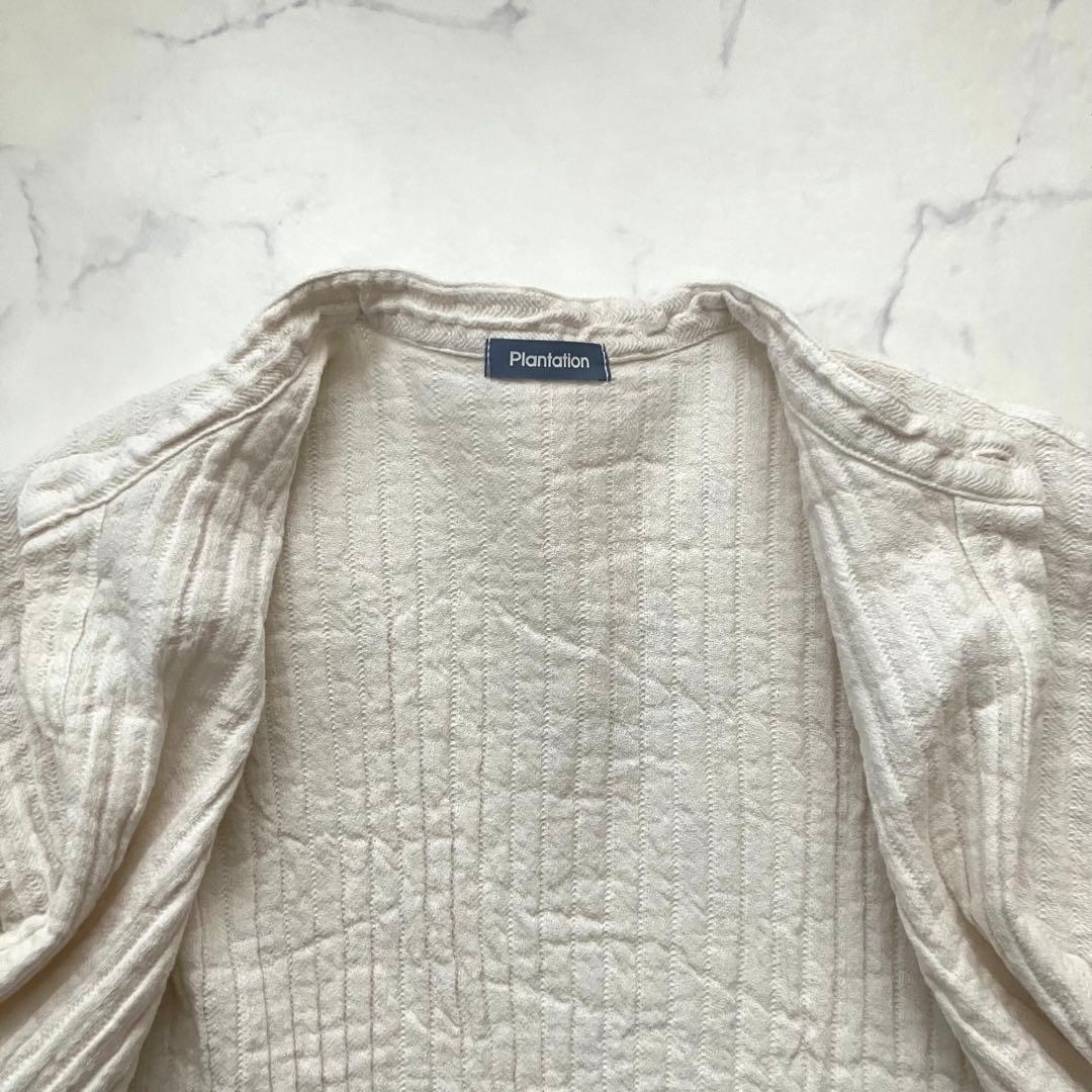 24ss Plantation BIZENソイルWAVE コットンリネン　シャツ