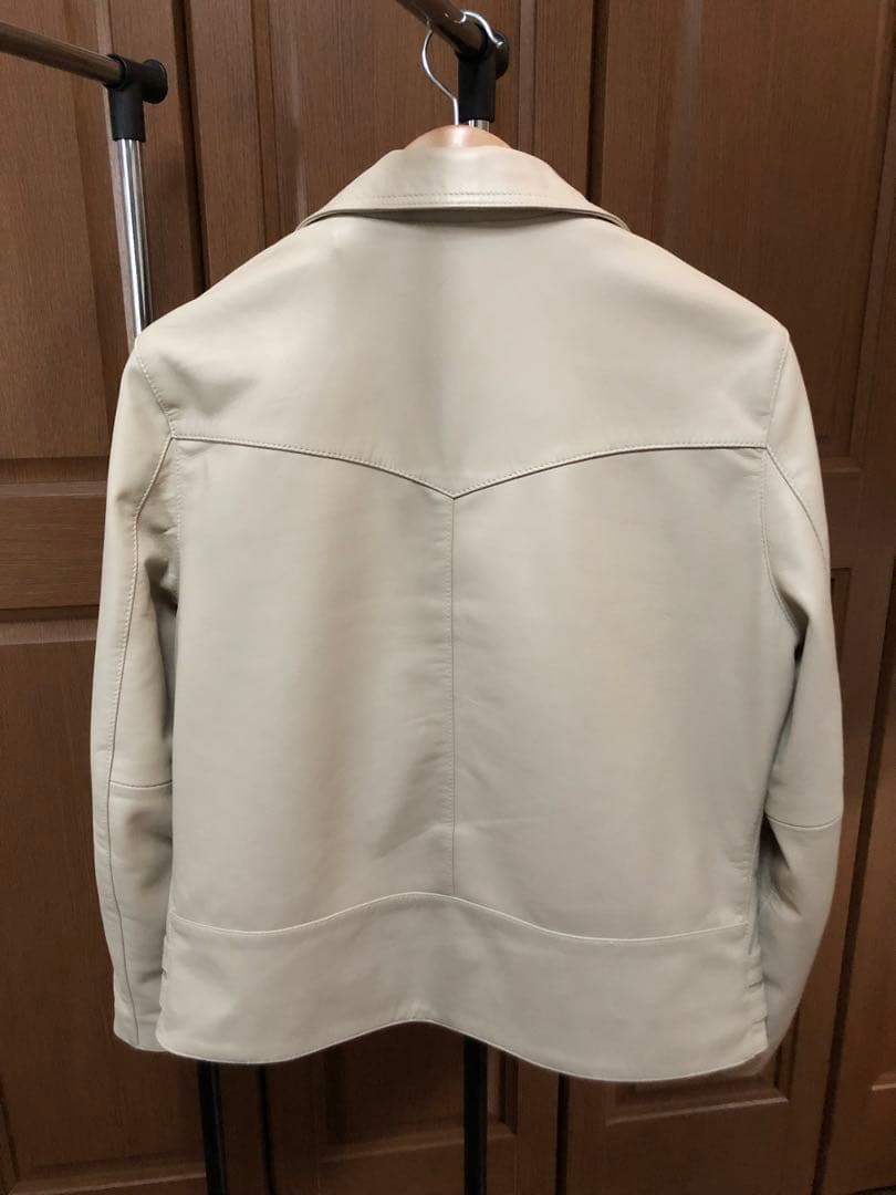 Liugoo Leathers ダブルライダースジャケット オフホワイト