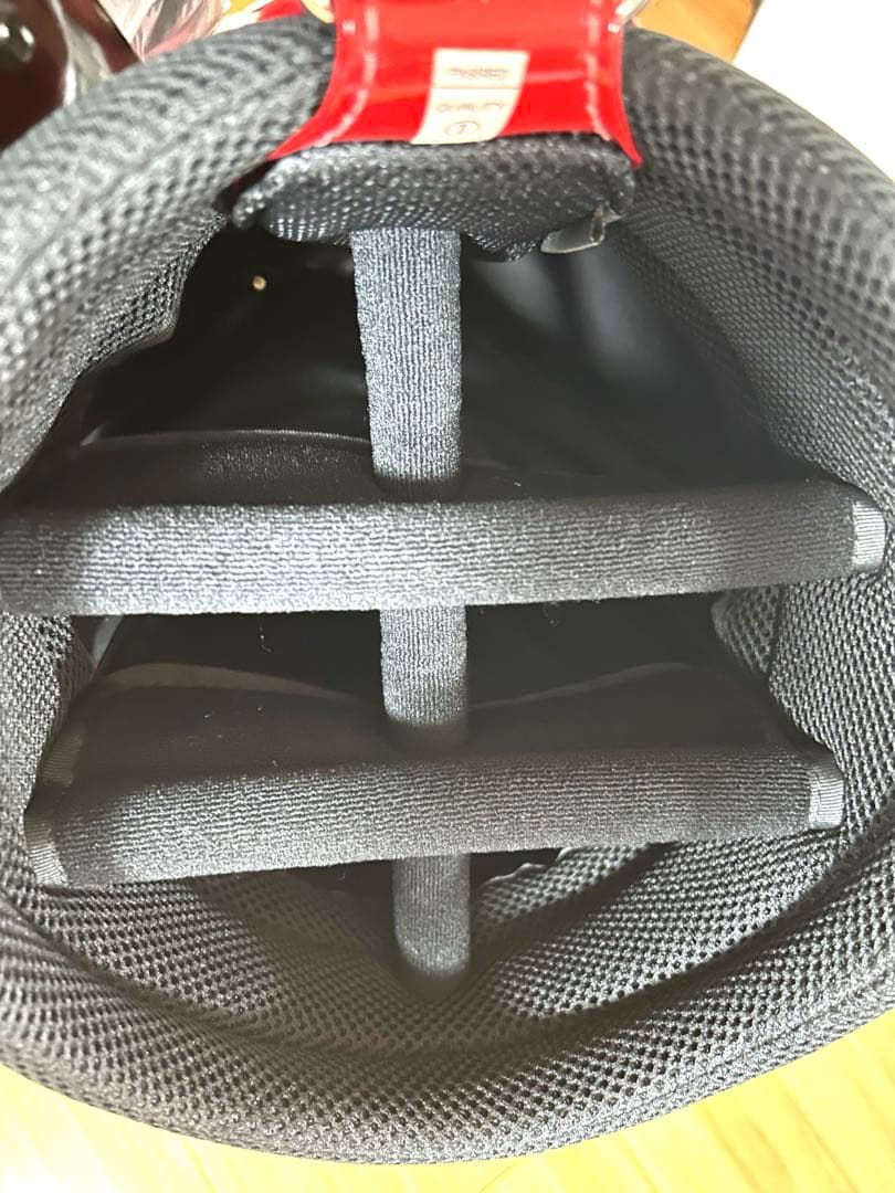 [新品 未使用] プロフェッショナルモデル ゴルフバッグ 赤