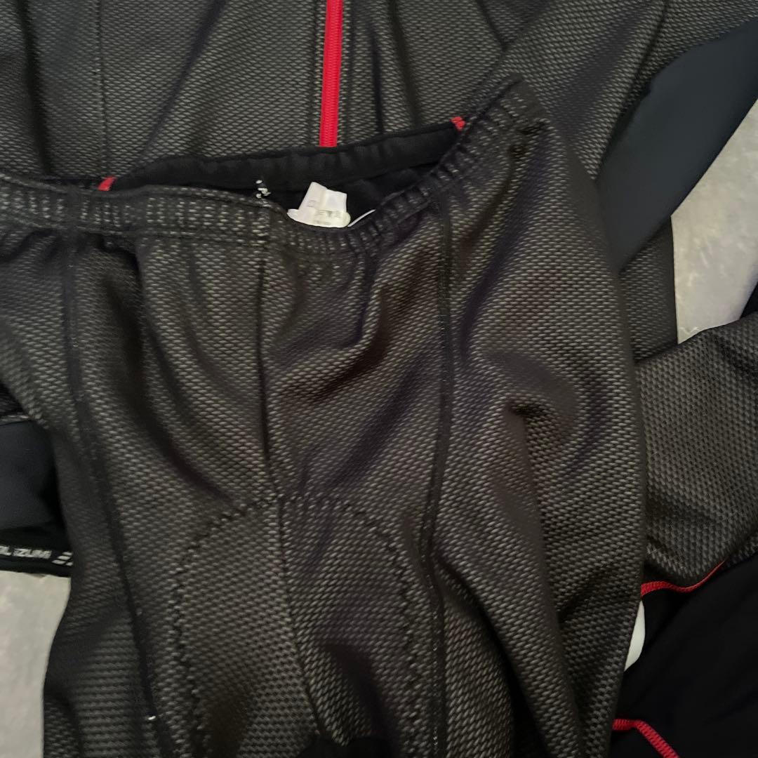 PEARL IZUMI ビブタイツ ブラック/レッド　上下セット