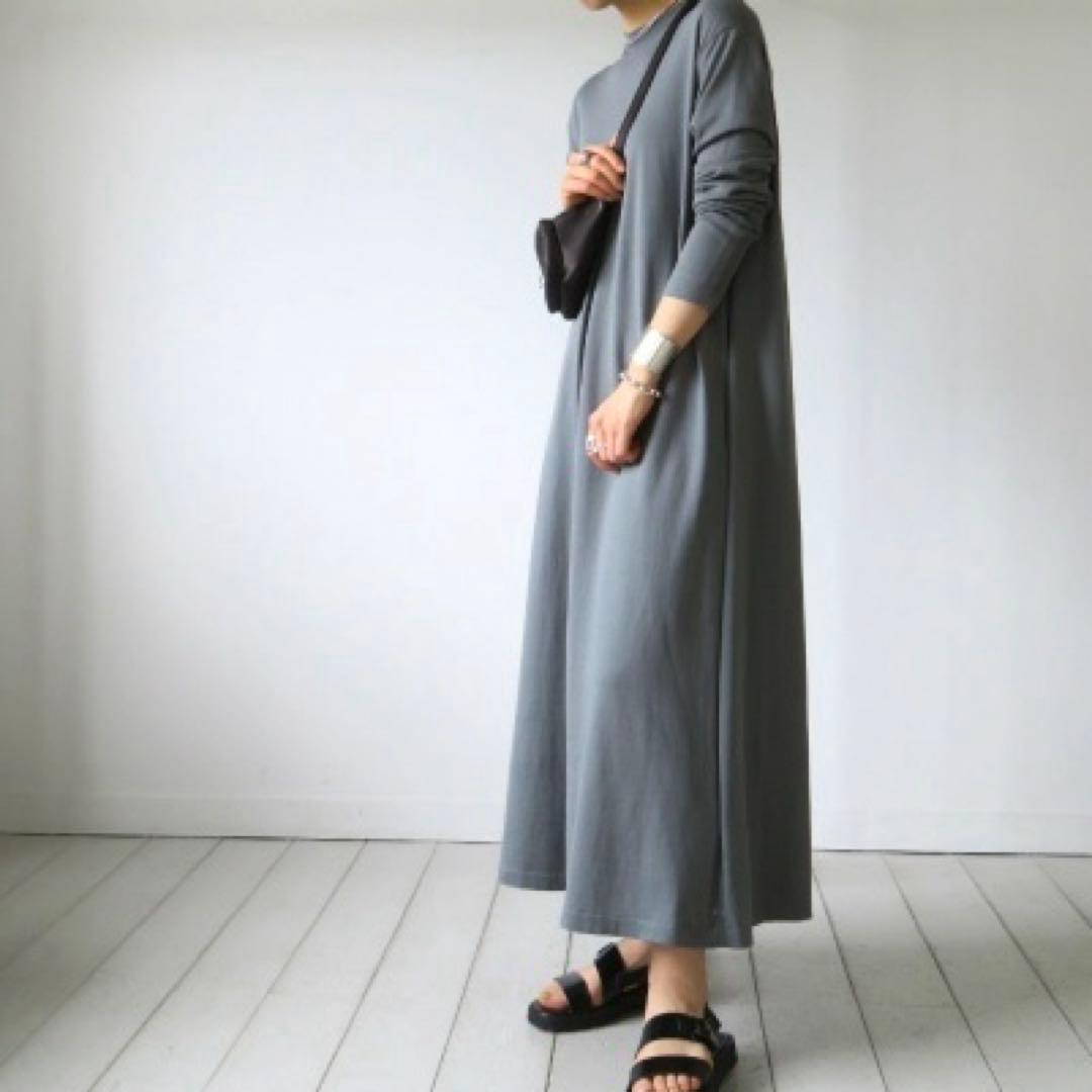 ア*ム様 極美品 ATON SUVIN COTTON LONG DRESS ワン