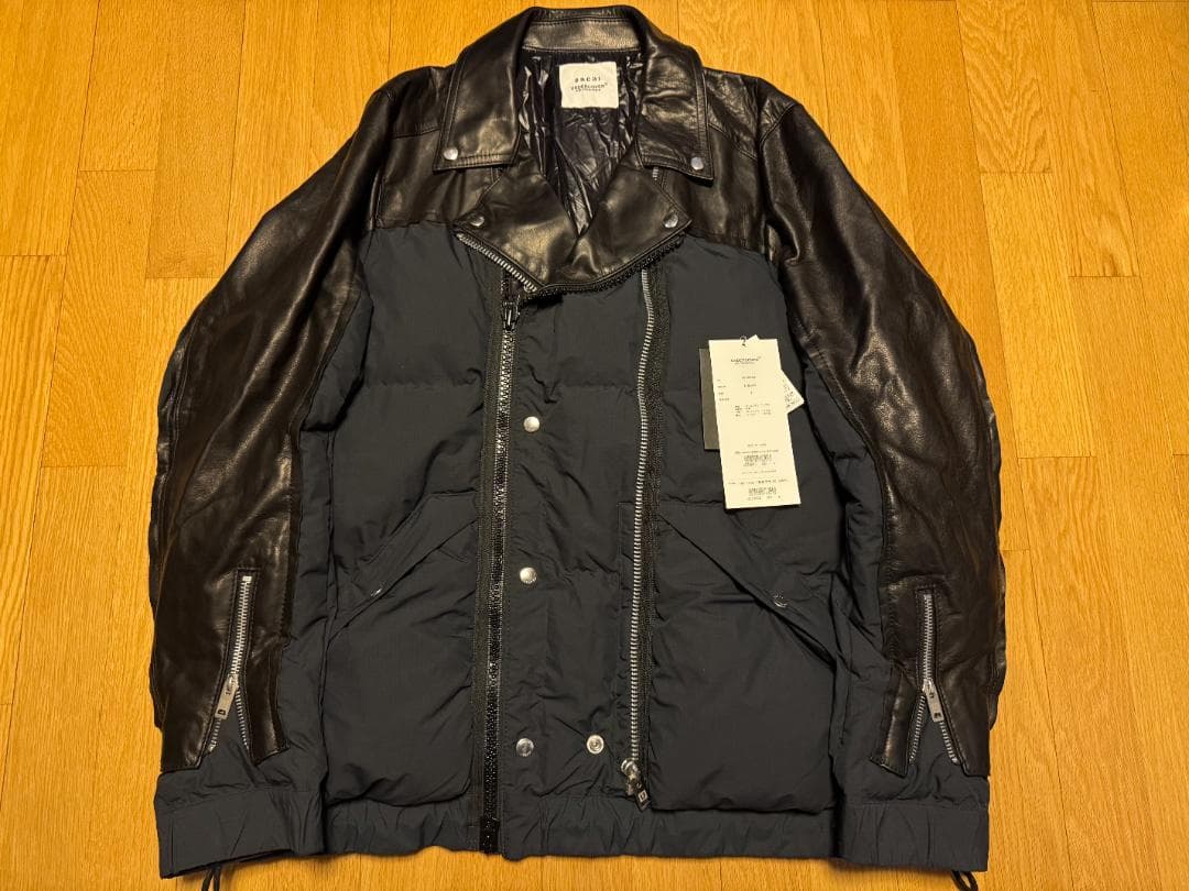 サイズ 4 UNDERCOVER SACAI レザーダウンジャケット