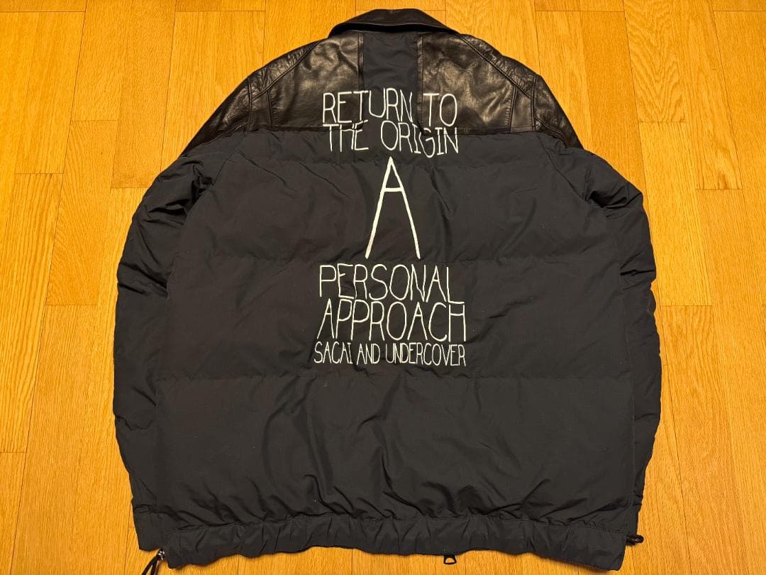 サイズ 4 UNDERCOVER SACAI レザーダウンジャケット