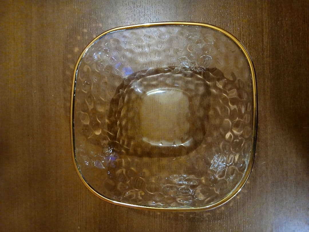 未使用　アデリア　金彩　ガラス　ボウル　3サイズセット