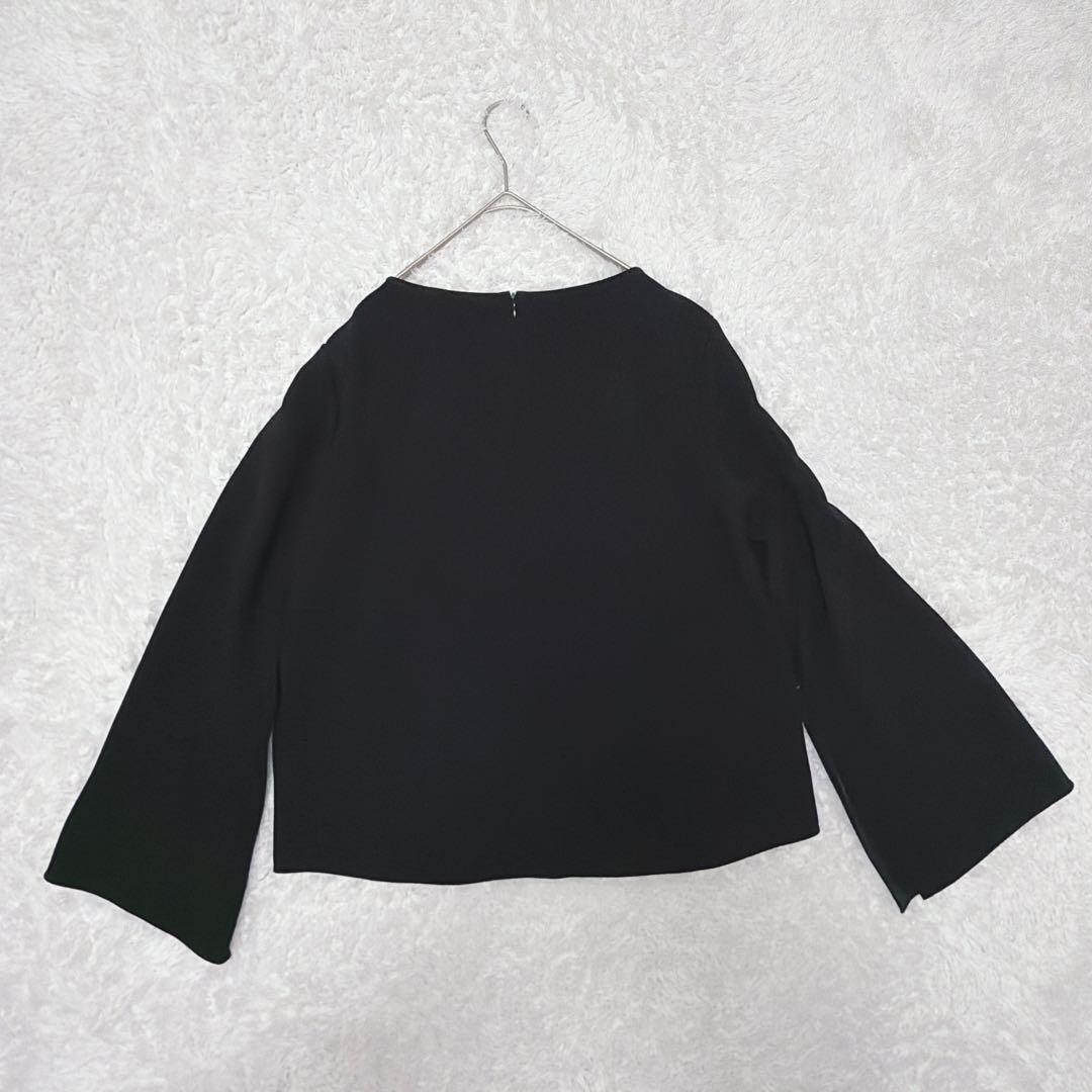 極美品　Deuxieme Classe ジップスリーブブラウス　黒