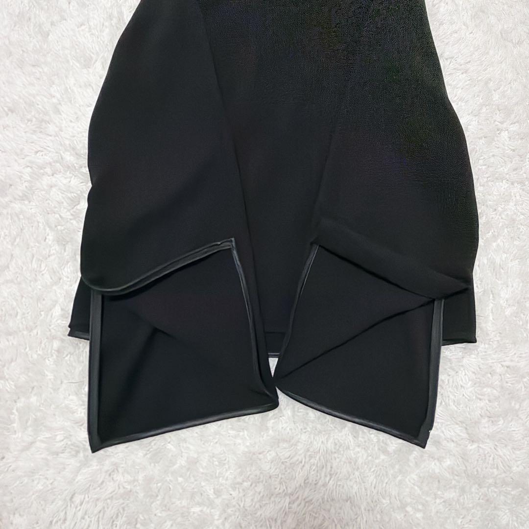 極美品　Deuxieme Classe ジップスリーブブラウス　黒