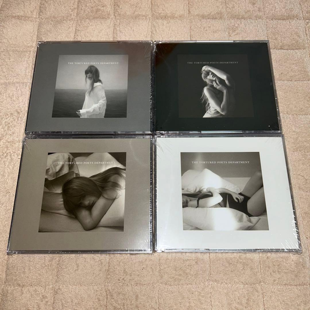 Taylor Swift デラックス盤CD TTPD 4種類 コンプリートセット