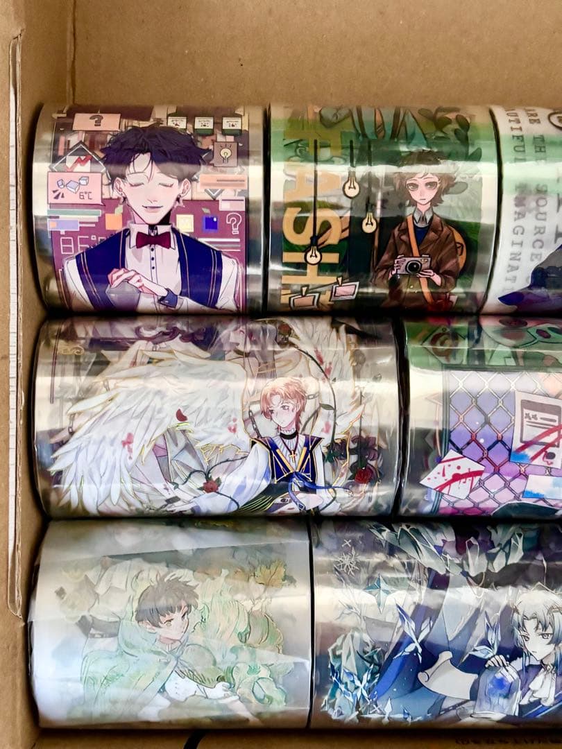 【5】✨️男子のみ新品12本✨️ 海外マスキングテープ まとめ売り 人物 海外マステ