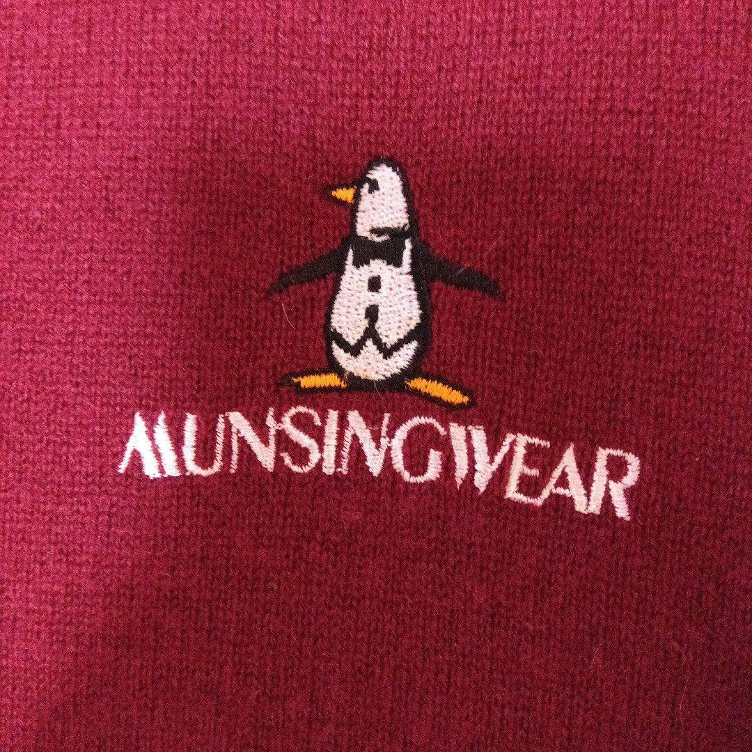 Munsingwear 赤 クルーネック セーター