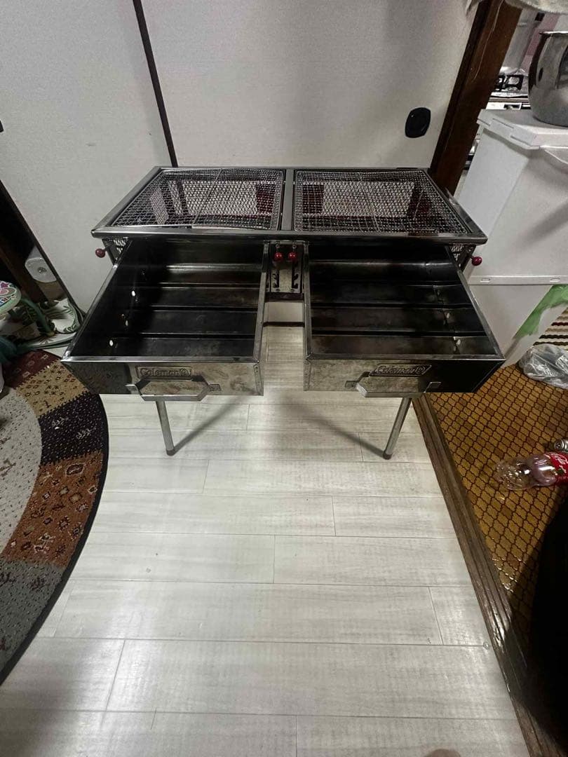 ステンレス製ダブルグリルバーベキュColeman BBQ
