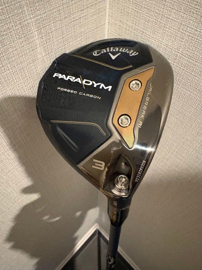 Callaway PARADYM 3w Sシャフト ヘッドカバー付