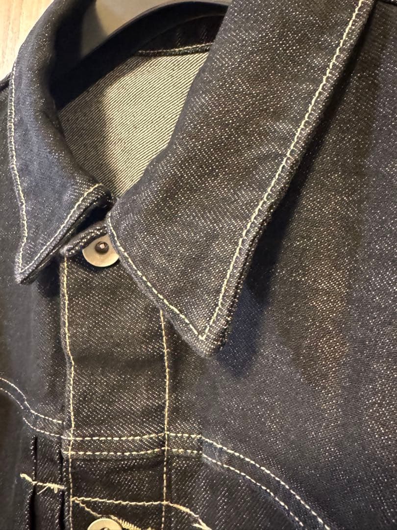 【ほぼ新品】B.C.STOCK ブラックデニムジャケット L