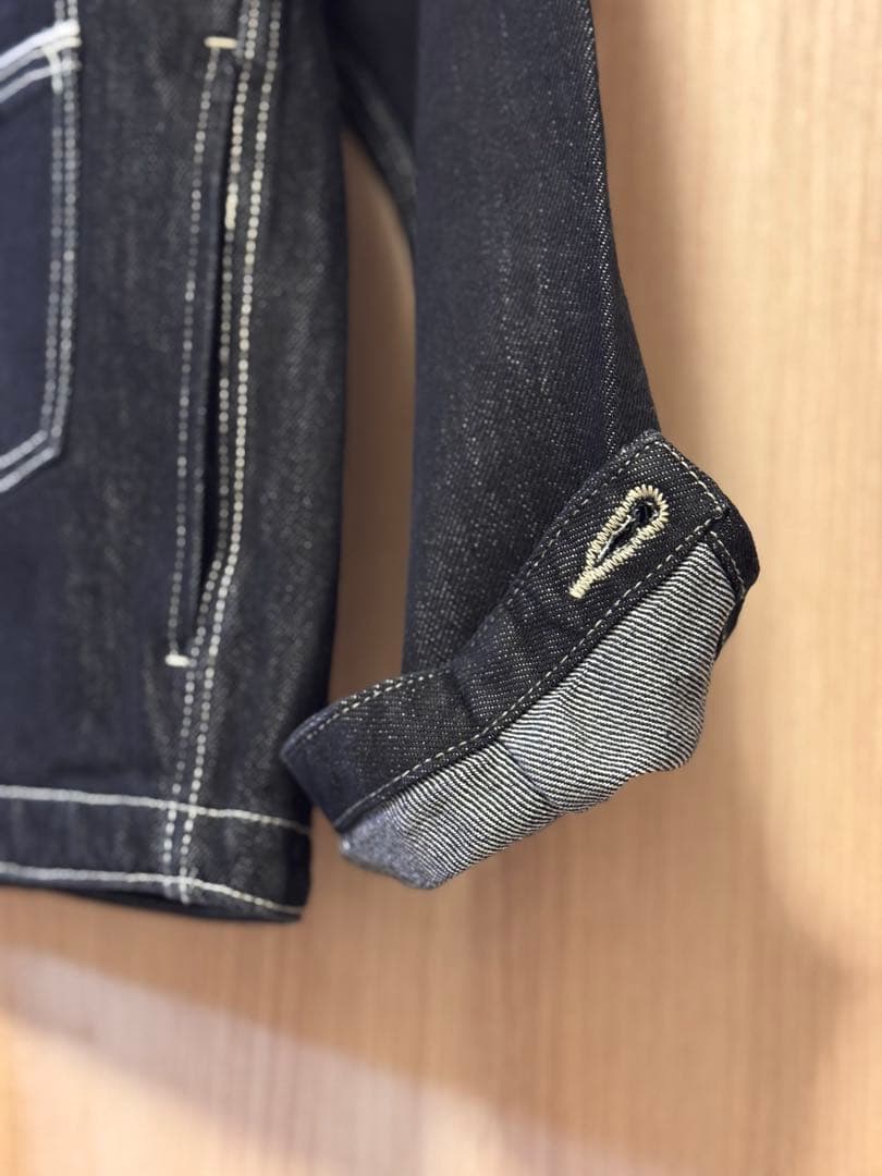 【ほぼ新品】B.C.STOCK ブラックデニムジャケット L