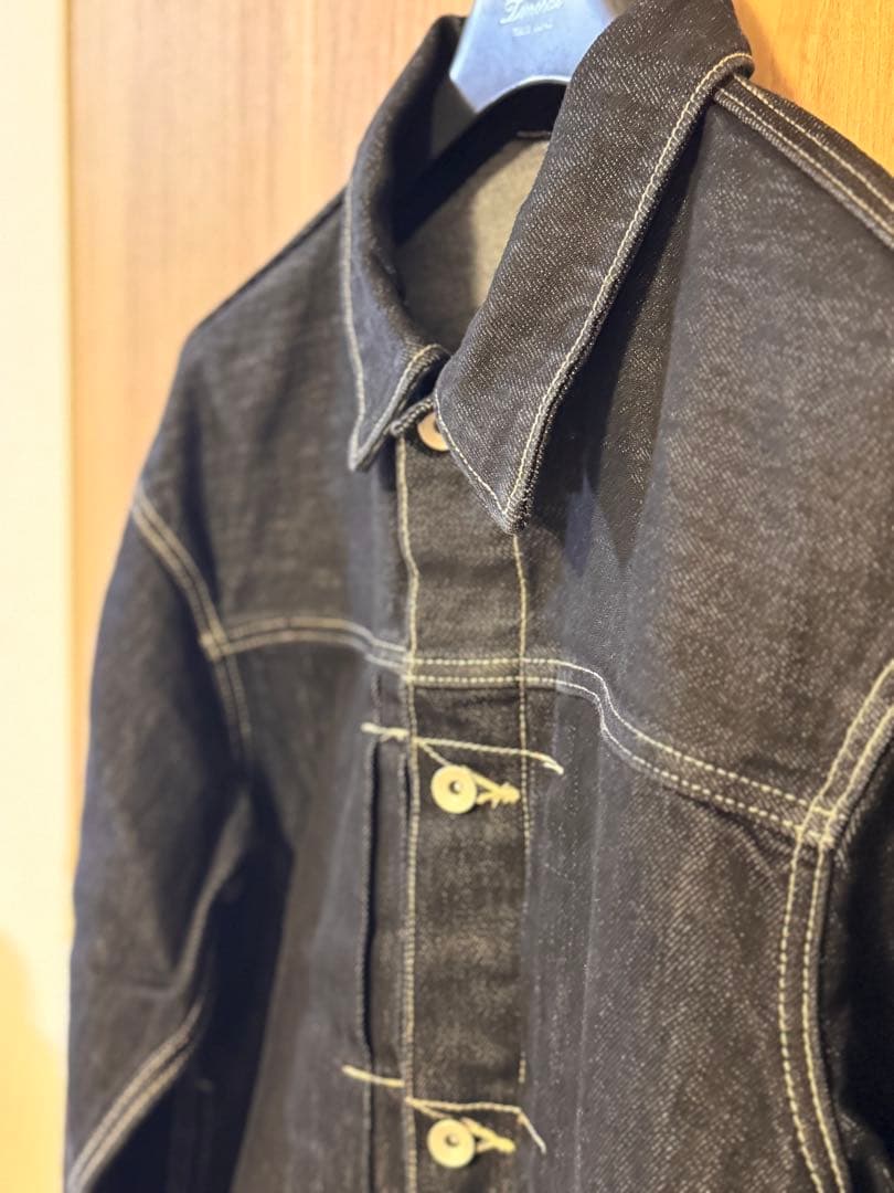 【ほぼ新品】B.C.STOCK ブラックデニムジャケット L