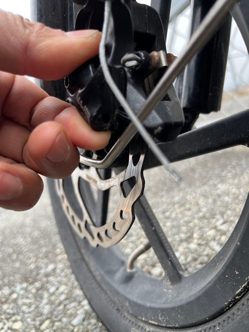 未整備　電動アシスト自転車　AIDDE 折り畳み自転車