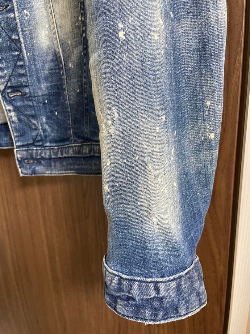 Dsquared2 ディースクエアード デニムジャケット ペイント ダメージ加工