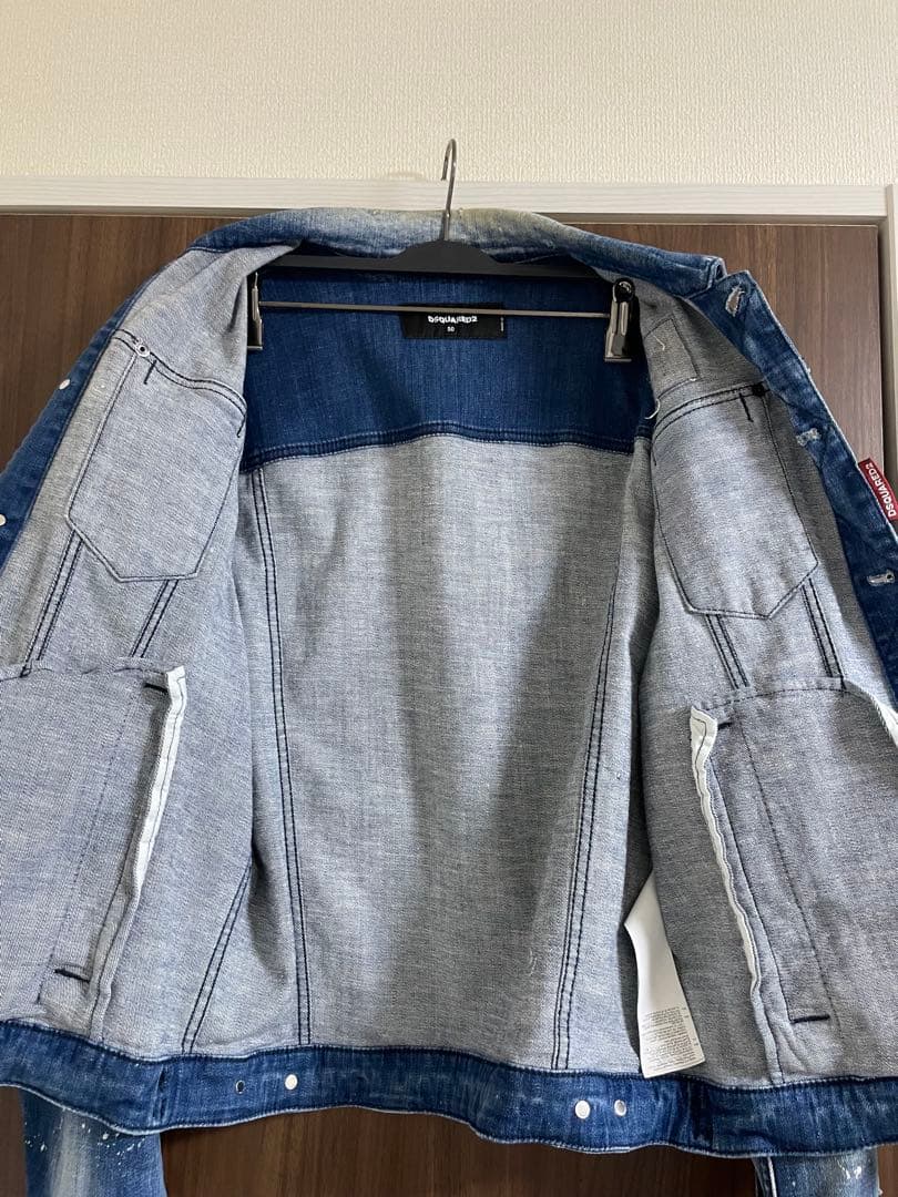 Dsquared2 ディースクエアード デニムジャケット ペイント ダメージ加工