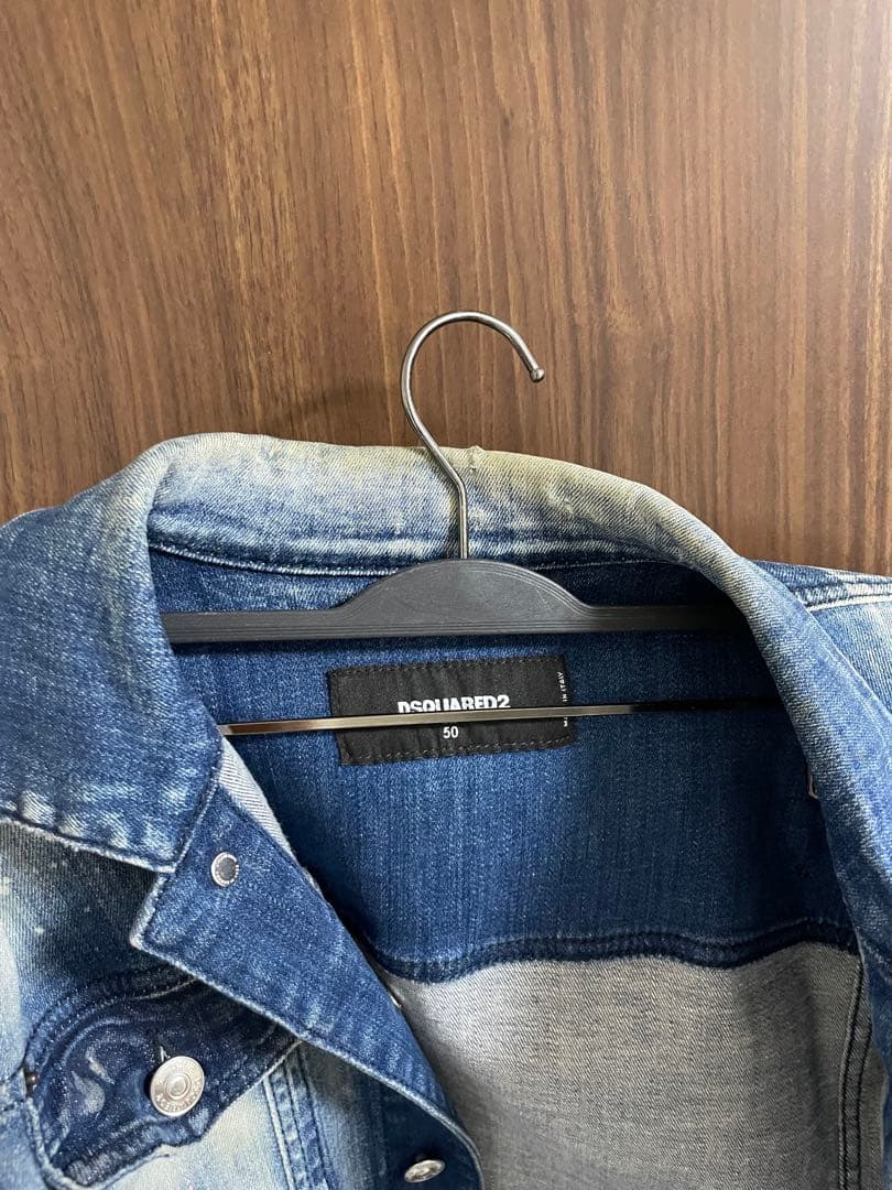 Dsquared2 ディースクエアード デニムジャケット ペイント ダメージ加工