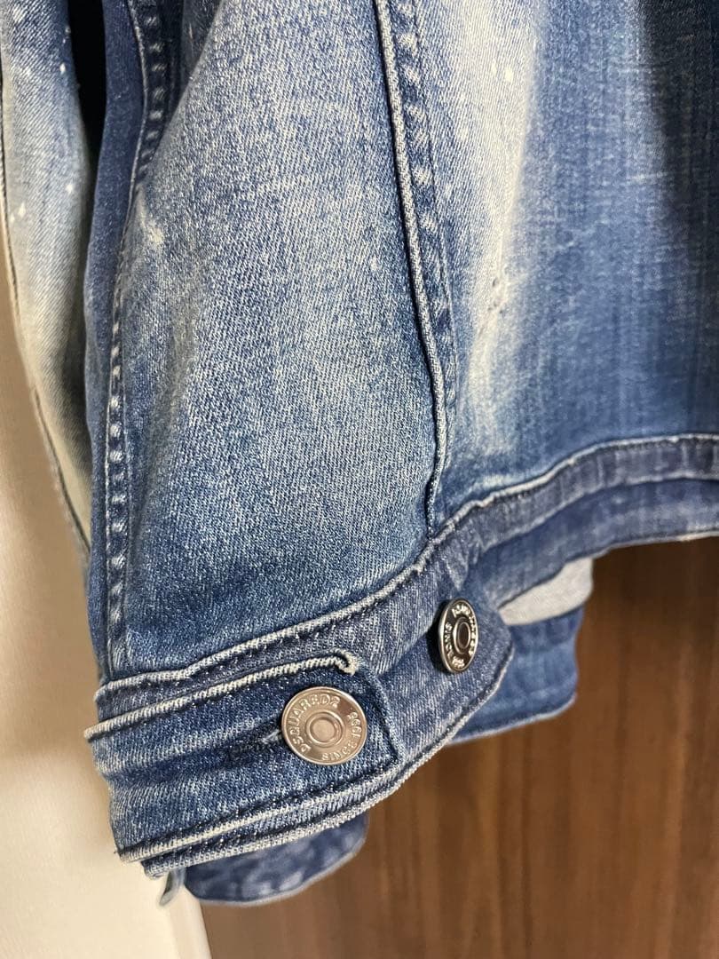 Dsquared2 ディースクエアード デニムジャケット ペイント ダメージ加工