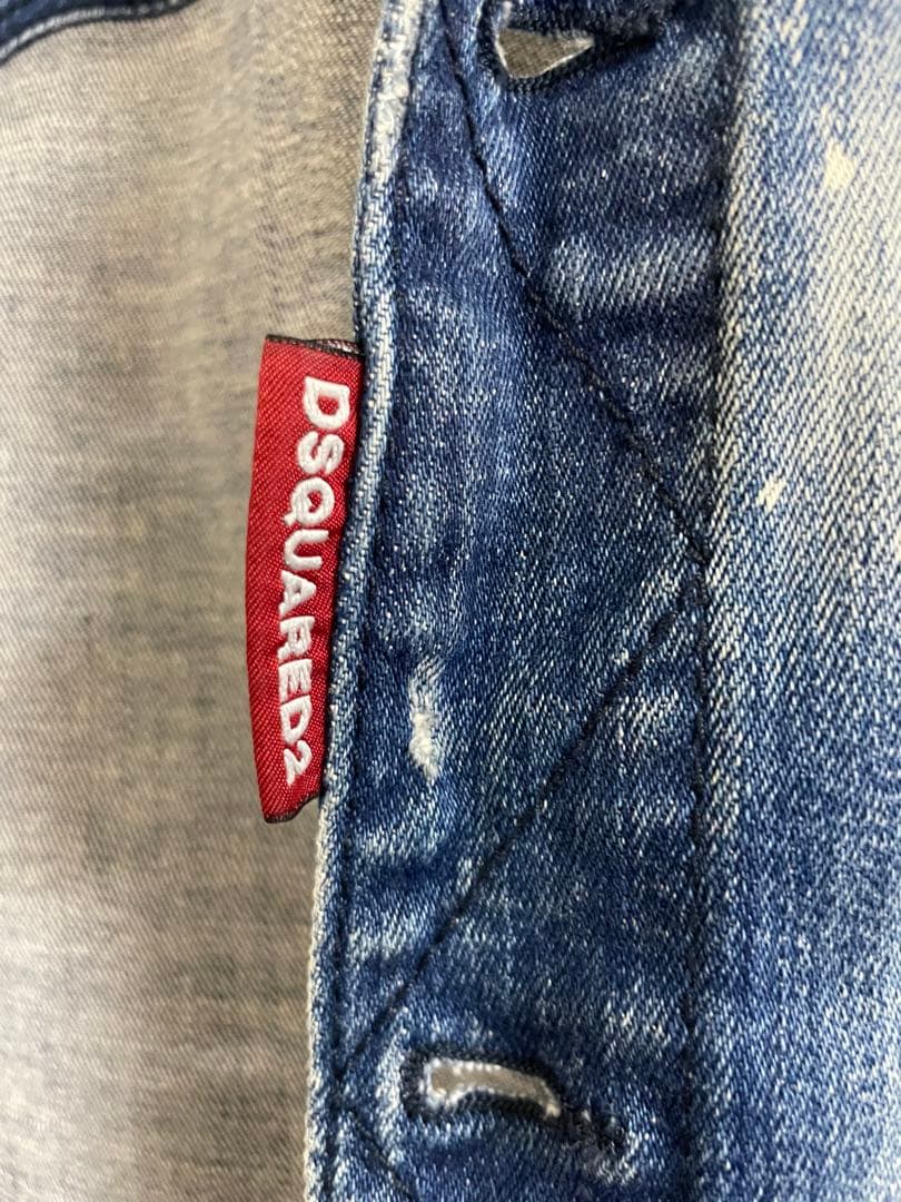Dsquared2 ディースクエアード デニムジャケット ペイント ダメージ加工