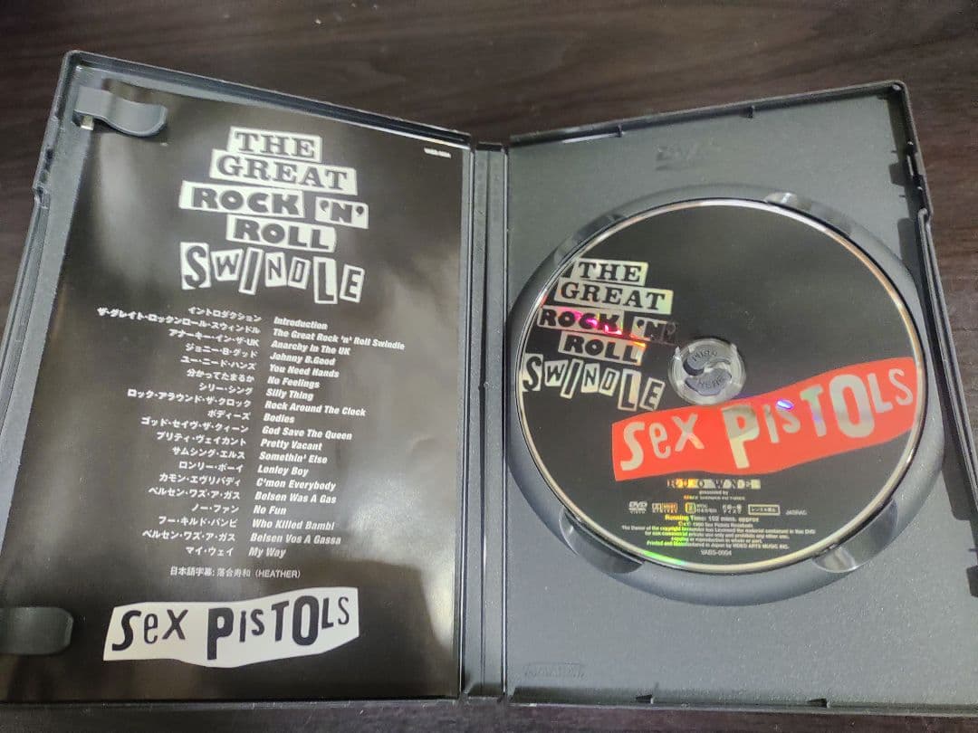 セックスピストルズ　グレイトロックンロールスウィンドル　dvd