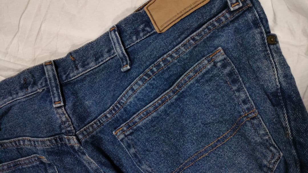 7点　90s ストレートワイドデニム　バギーパンツ　W40