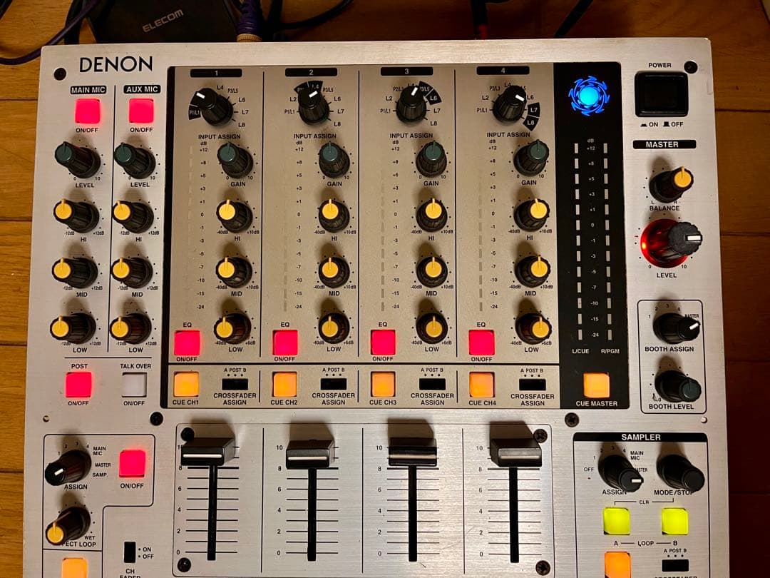 高音質　DENON DN-X1500S 4チャンネル　ミキサー