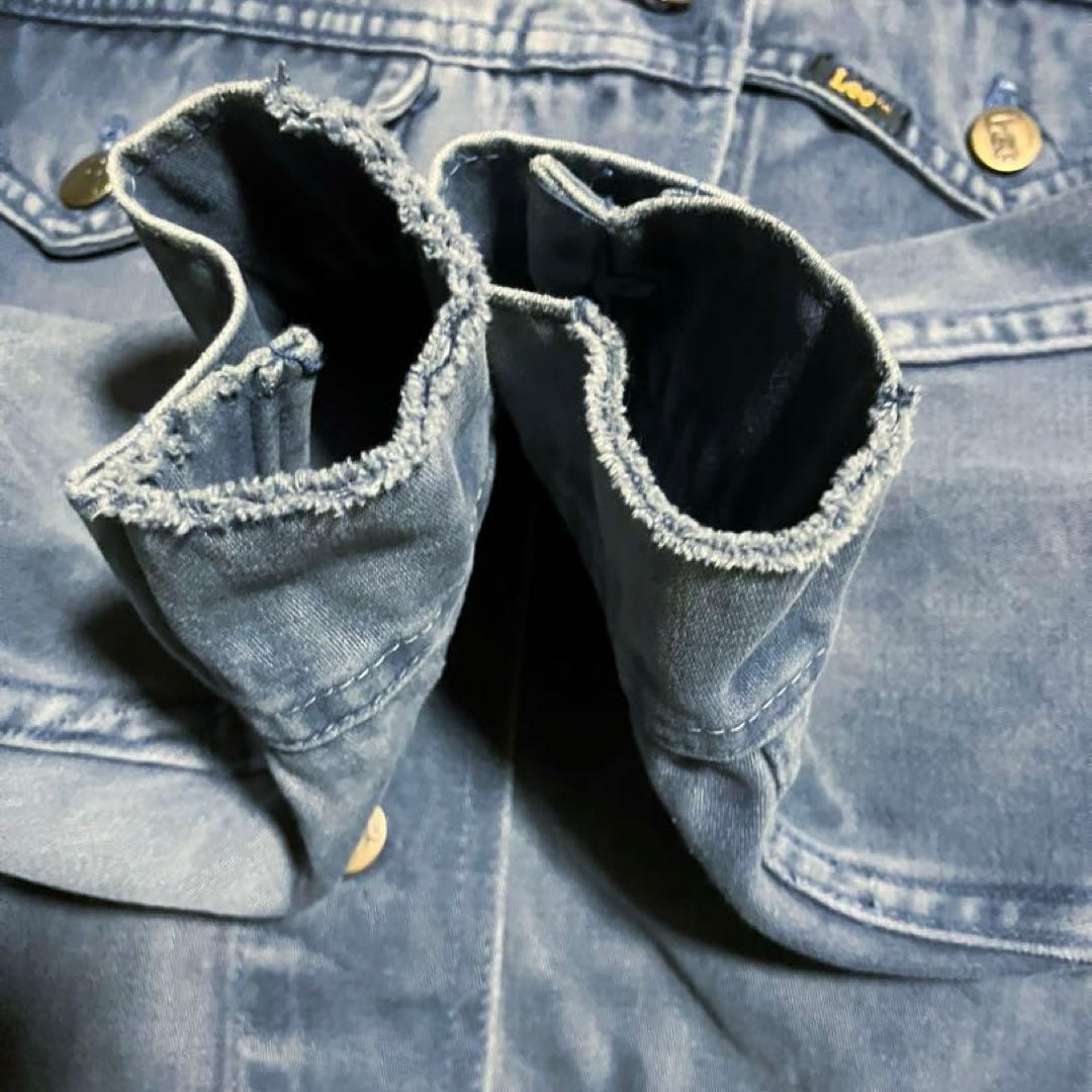 70s ビンテージ USA製 Lee モールスキンJKT 鬼フェード 猫目ボタン