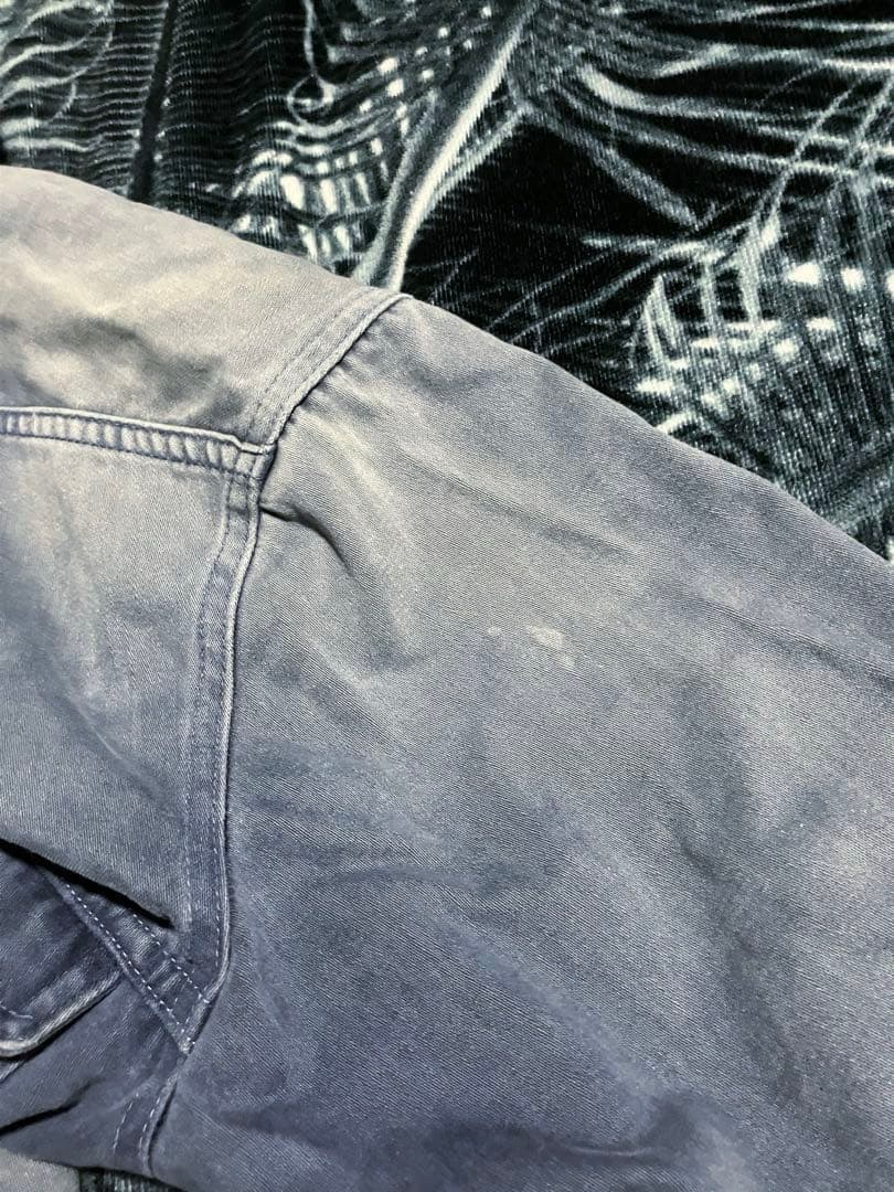 70s ビンテージ USA製 Lee モールスキンJKT 鬼フェード 猫目ボタン