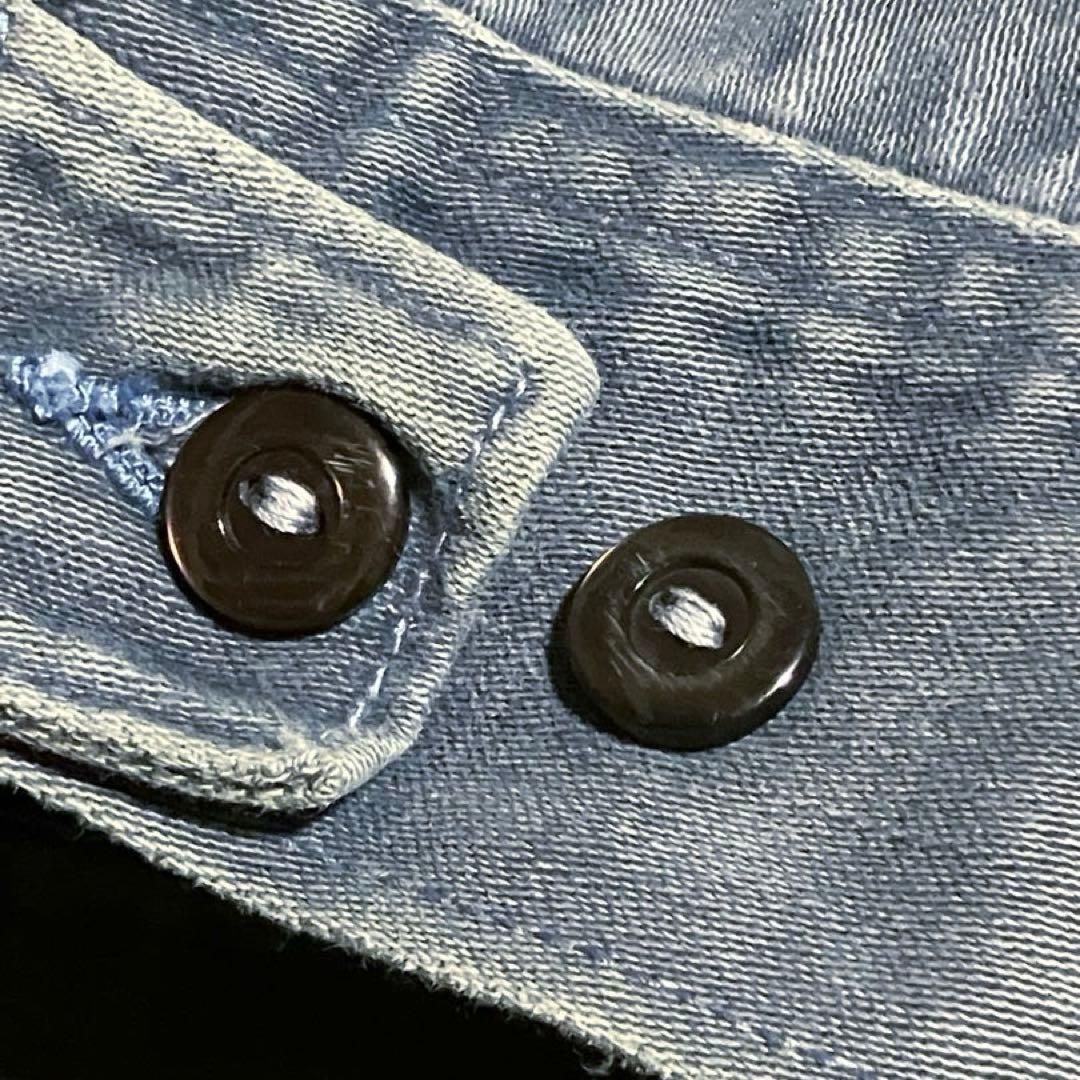 70s ビンテージ USA製 Lee モールスキンJKT 鬼フェード 猫目ボタン