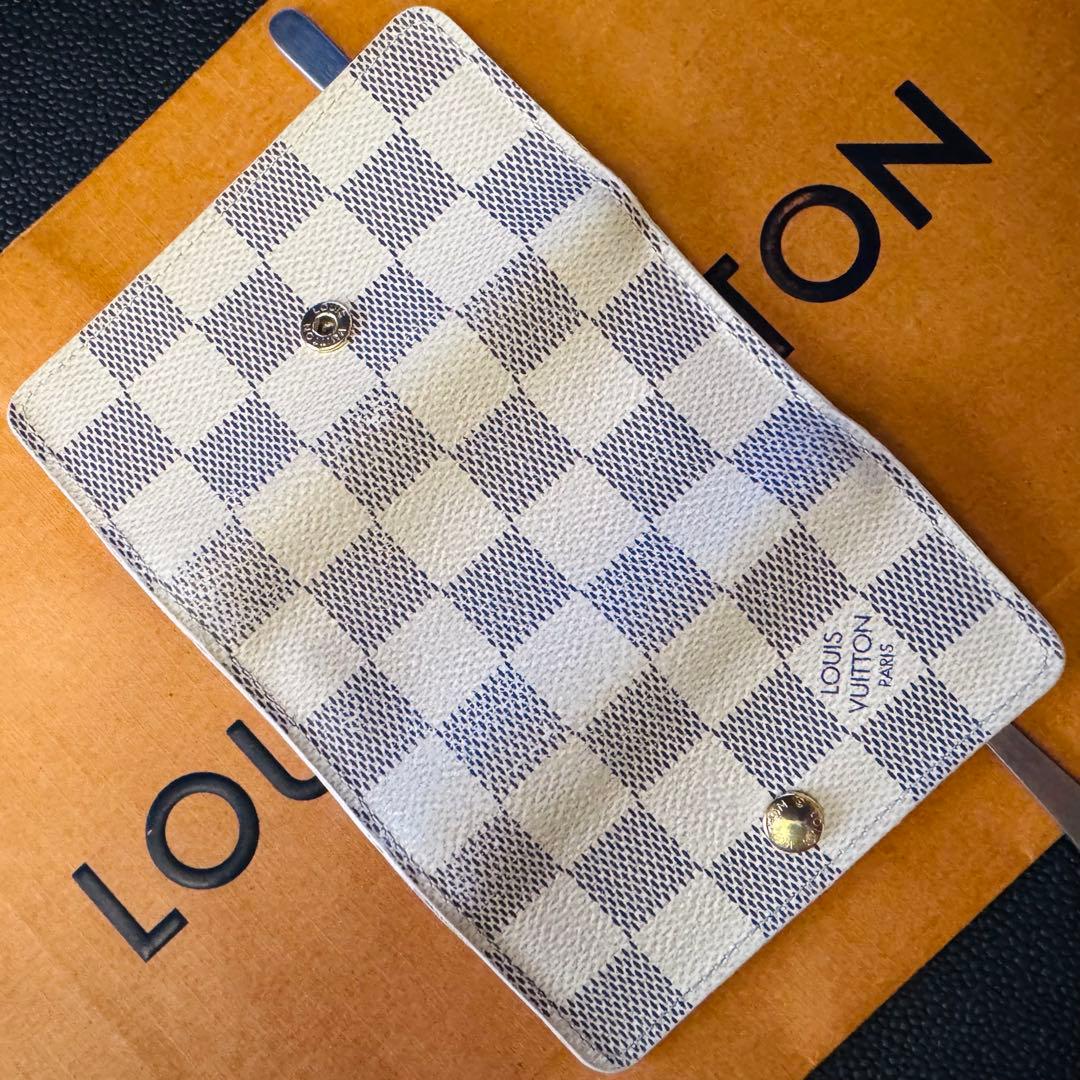 LOUIS VUITTON ミュルティクレ ダミエ アズール 4連キーケース美②