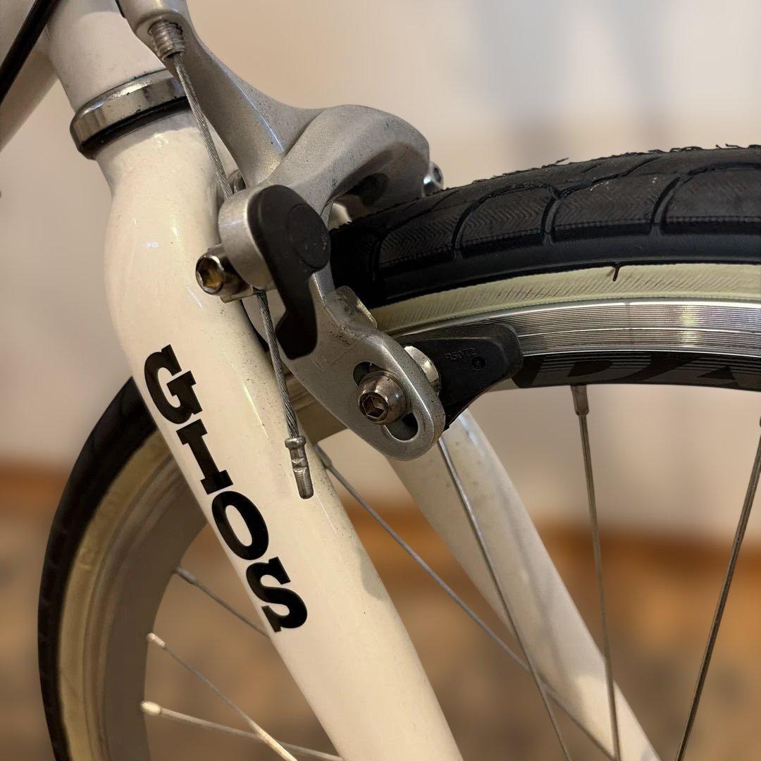 GIOS MIGNON ホワイト ミニベロ　510 手渡し