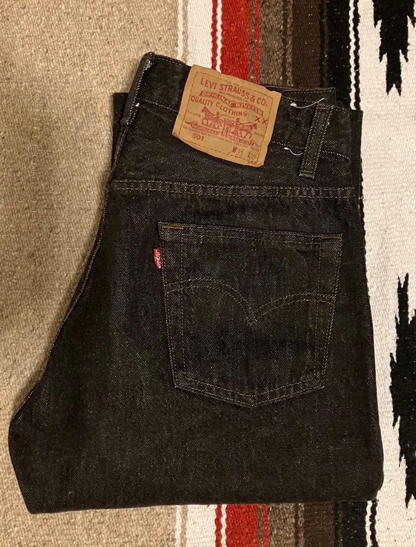 USA製 Levi's 先染め ブラック 501 0658 濃色