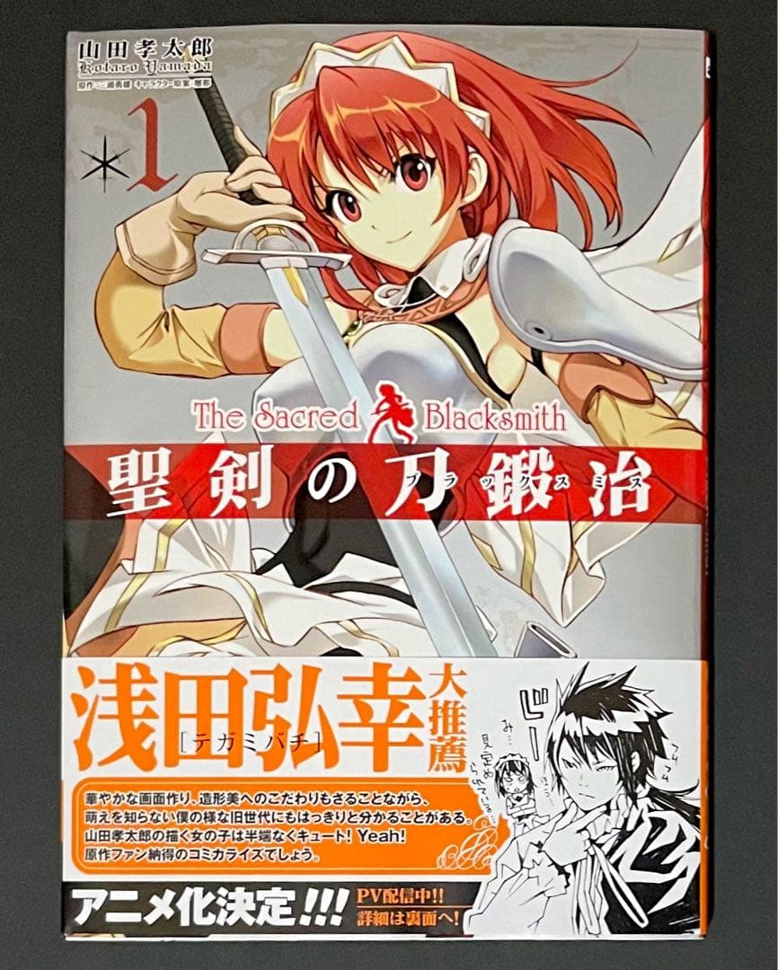 聖剣の刀鍛冶 1巻・希少チラシ・帯付き・初版