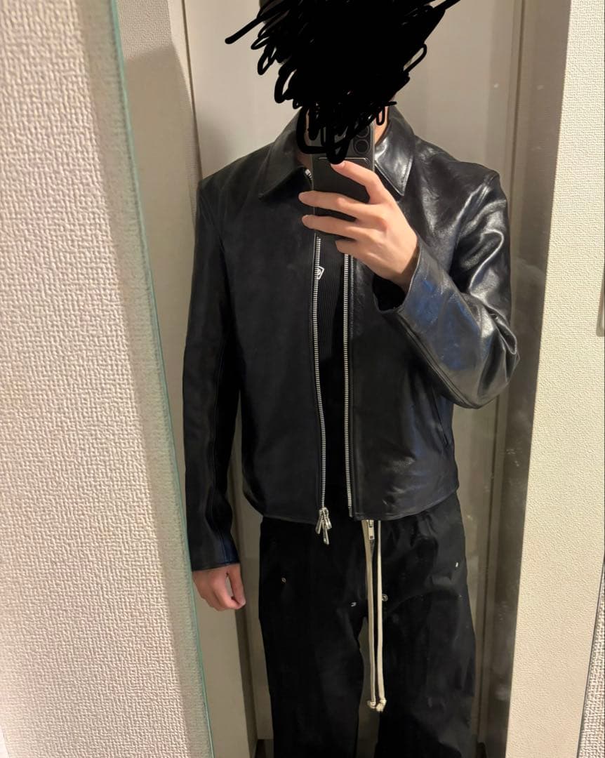 【ほぼ未使用】OUR LEGACY MINI JACKET レザージャケット48
