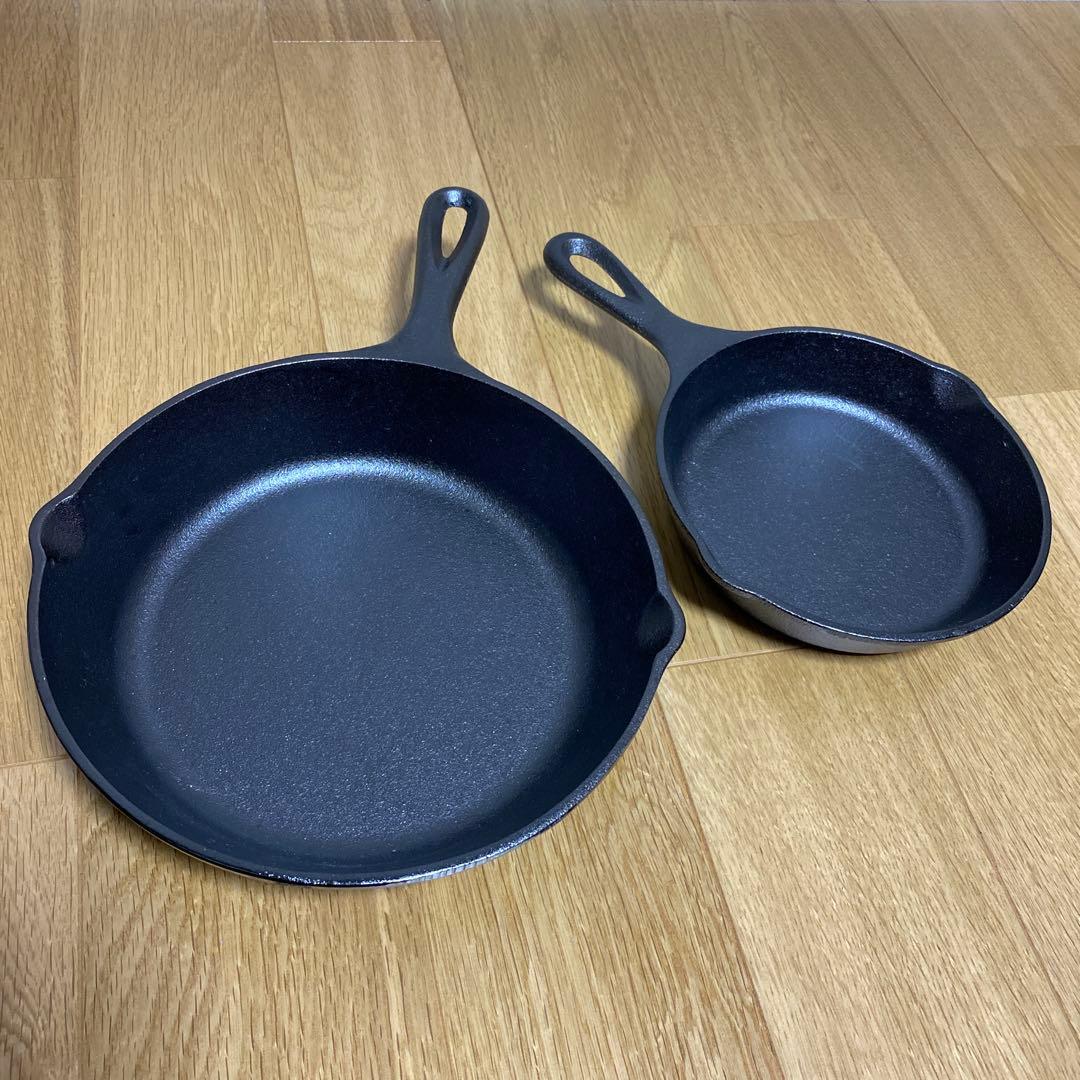 LODGE ロッジ スキレット 6.5インチ & 8インチ 2個セット【未使用】