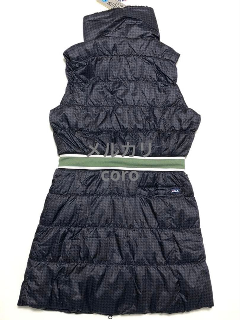 FILA フィラ ゴルフ レディース ワンピース 中綿 撥水加工 保温 蓄熱 M