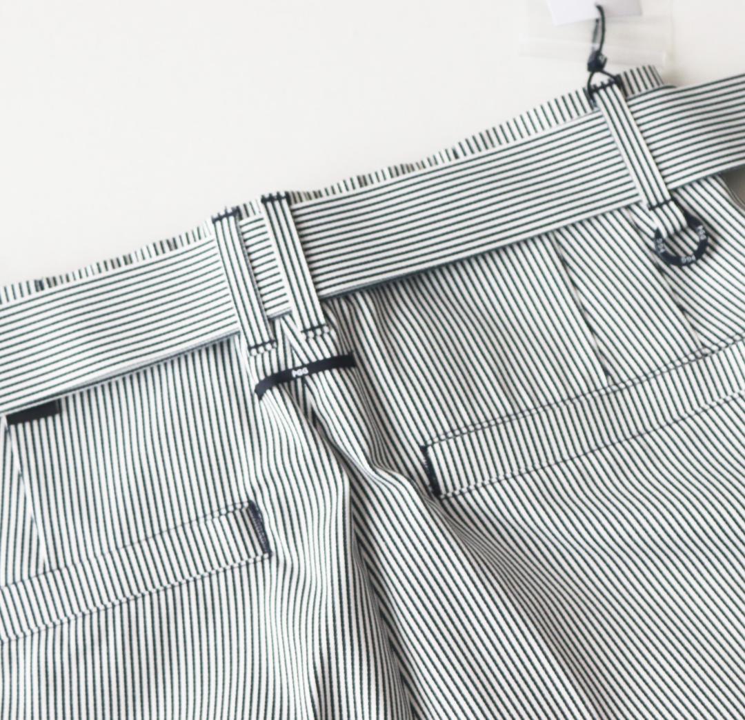 新品【PGG×Lee】前代未聞無縫製圧着ストライプパンツ 0(w70-73)