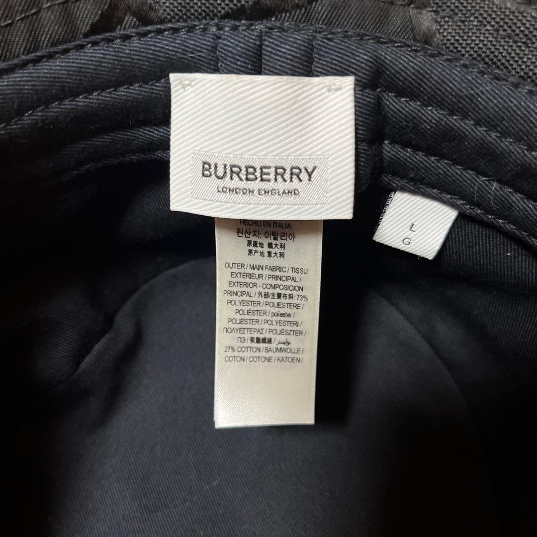 BURBERRY ブラック バケットハット