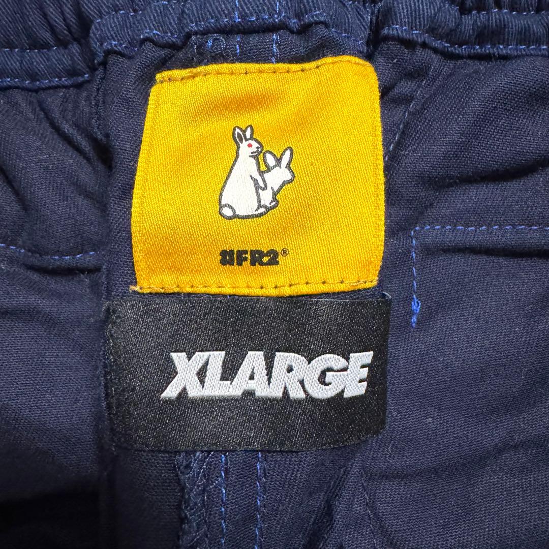希少　X-LARGE FR2 コラボ　カーゴパンツ　ネイビー　Mサイズ