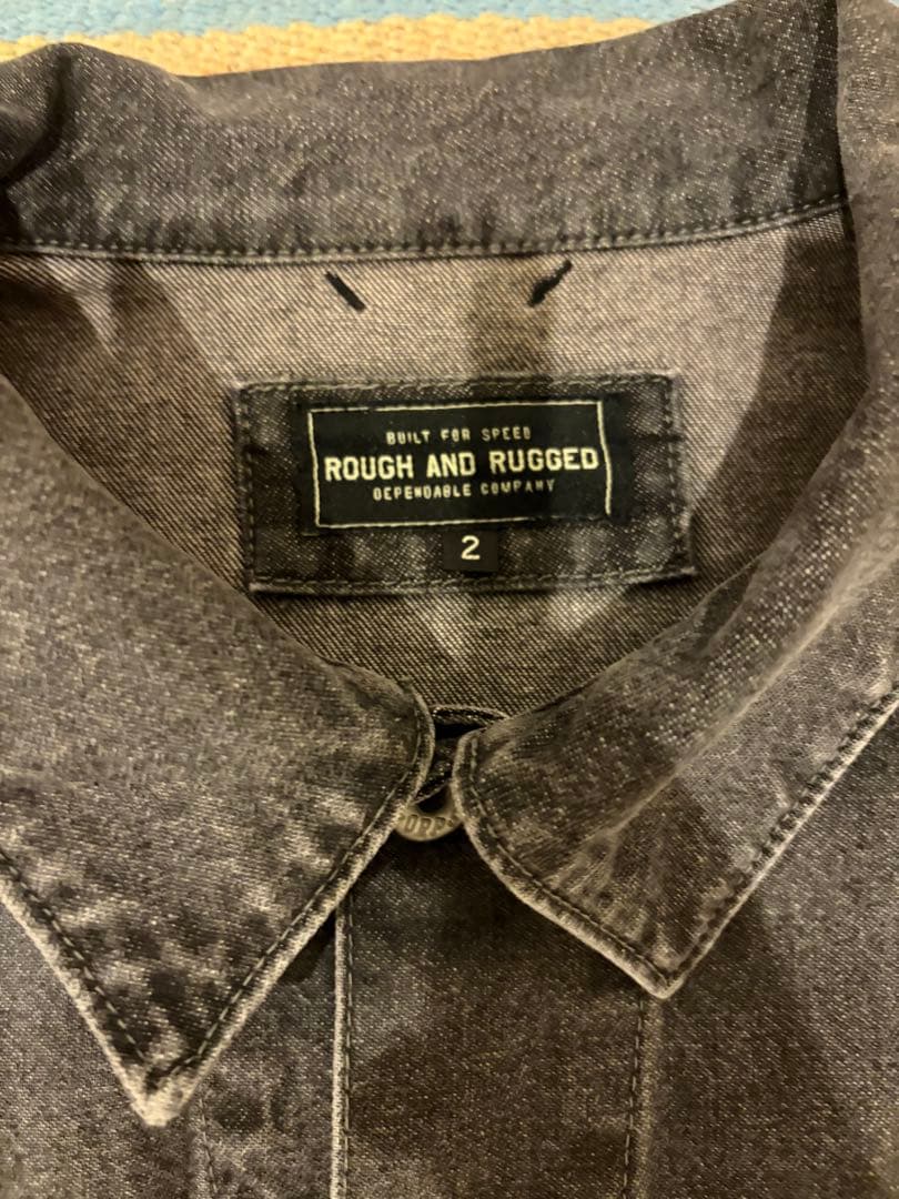 ROUGH AND RUGGED デニムジャケット ブラック